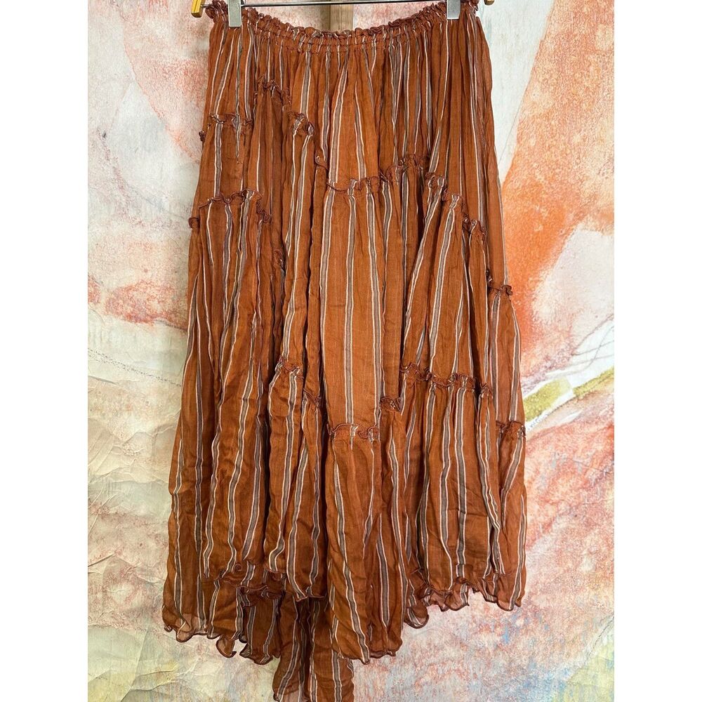 Free People FP One Ember Printed Midi Skirt $145 - Picture 6 of 7